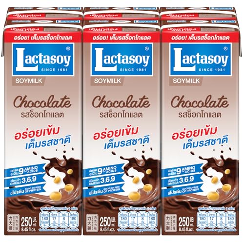 LACTASOY - Bebida de Soja Chocolate - 36 X 250 ML - Multipack