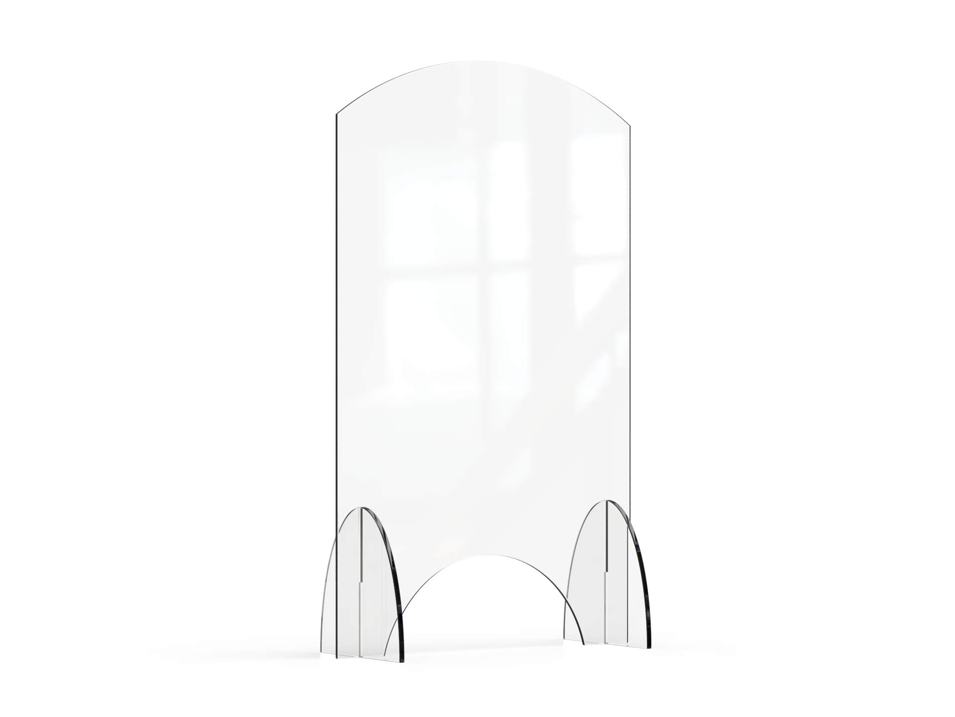 Avant Guarde 24x40 Acrylic Sneeze Guard with Pass-Through Window, 1 EA
