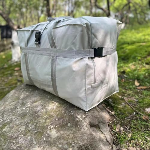 Large Oxford Travel Duffel Bag With Trolley Sleeve Multipurpose Storage Bag Reusable&Foldable Moving Tote Closet Storage Organizer4