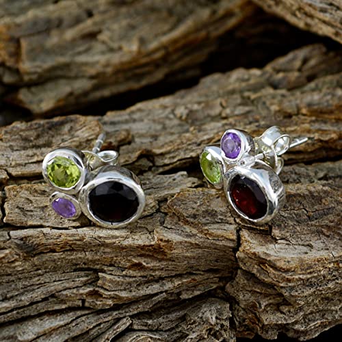 Boucle d'oreille multi argent 925 RIYO style bohème pour sortie chic