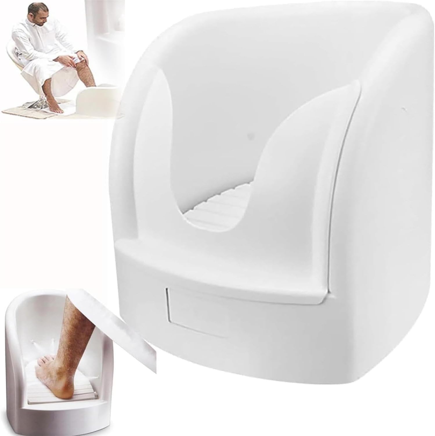 Muzułmańska Kąpiel Stóp Z Zaworami Kątowymi I Rurami Wlotowymi/wylotowymi, Do Pedicure, Myjka Natryskiem, Przybory Modlitwy, Wspomaga Krążenie Krwi Rewitalizację