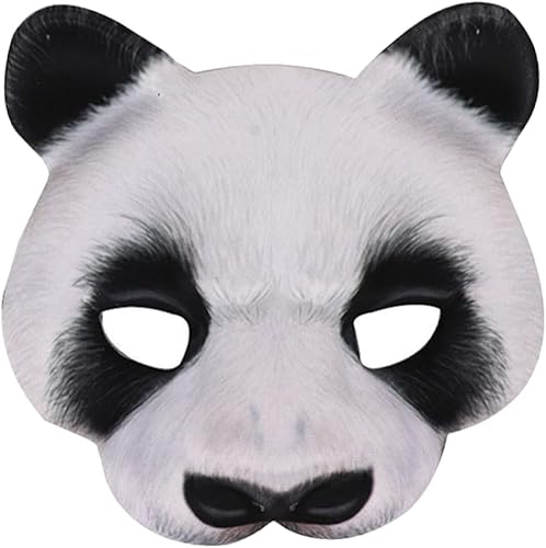 Abaodam Máscaras de animales de Halloween, mascarada, panda, Halloween, cosplay, máscaras, carnaval, fiesta, máscaras de panda, disfraz