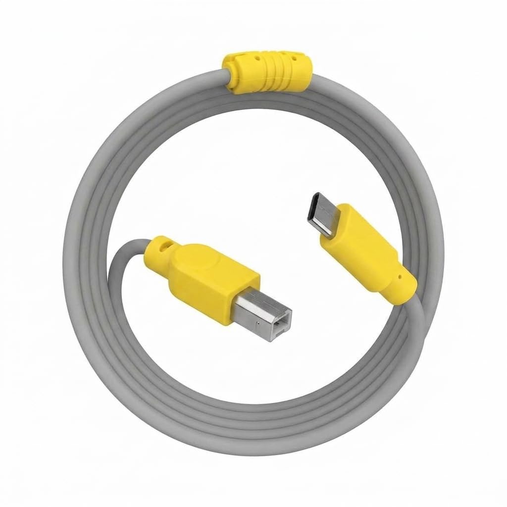 High Speed USB 2.0 Type C USB C Printer Cable (1.5M) USB C to B, Scanner Cable Printer Cable to USB C MIDI Cable for Yamaha Casio Digital Piano MIDI Controller DJ MacBook Pro, Air, Fax Machine-image-49