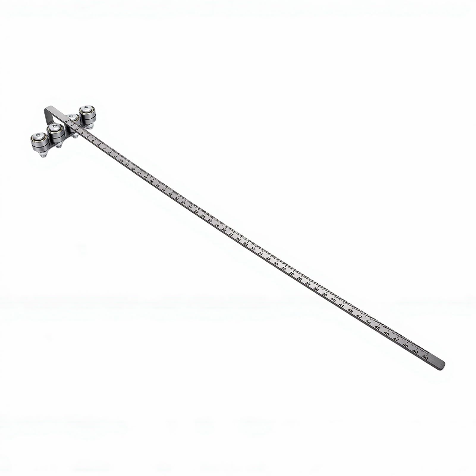 Denash Carril Guía de Sierras Circulares de Acero Inoxidable y Pinza de Posicionamiento para Cortes de Precisión de Carpintería de 21,65 Pulgadas
