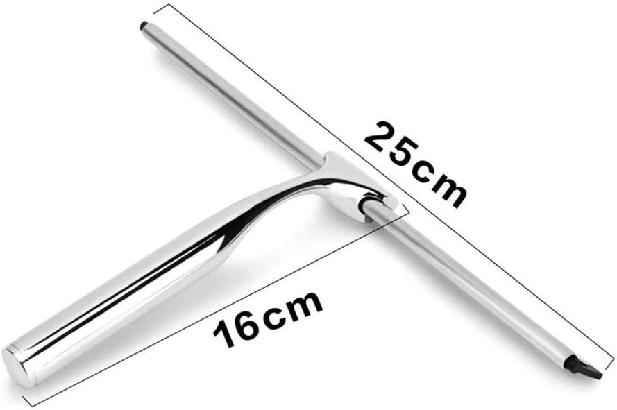 Stainless Steel Glass Scraper，All Purpose Shower Squeegee, Shower Window Shower Wiper Shower Cleaner
