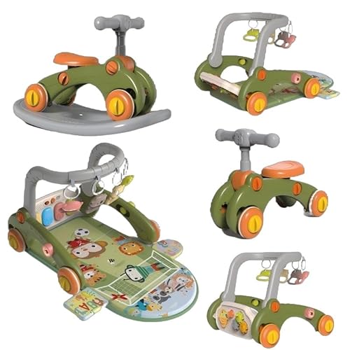 6-in-1 ベビージム、プレイマット、歩行器、室内遊具、ピアノキックジム、コンパクトで折りたたみ可能、洗えるベビー知育玩具、ベビーシャワーギフト (サッカーの試合)