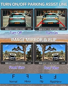 RV Backup Camera Wireless DOUXURY IP69 Waterproof 170° Wide View Angle HD 1080P Rear View Camera + HD LCD 7" Monitor, Digital Wireless Camera System for RV Truck 5th Wheel Trailer Pickup Camper Bus — photo 6 of 6