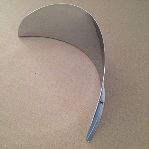 SEMT-7'' Chrome Headlight Visor Compatible With Road Royal V Star Virago, Cruisers [B074MM981S]