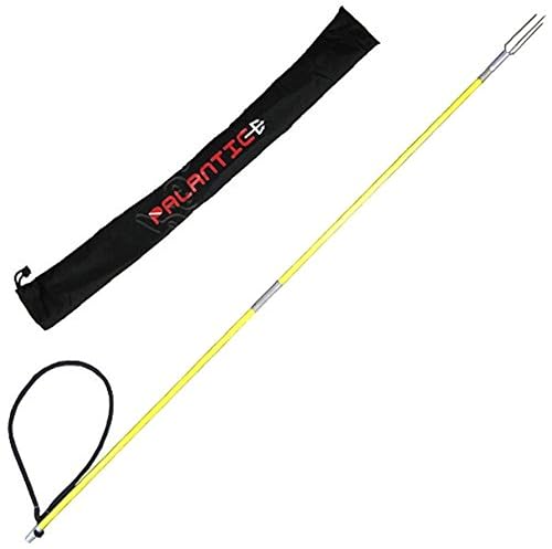 4.5ft Fiberglass 3-Prong Pole Spear with Lionfish Barb Tip &