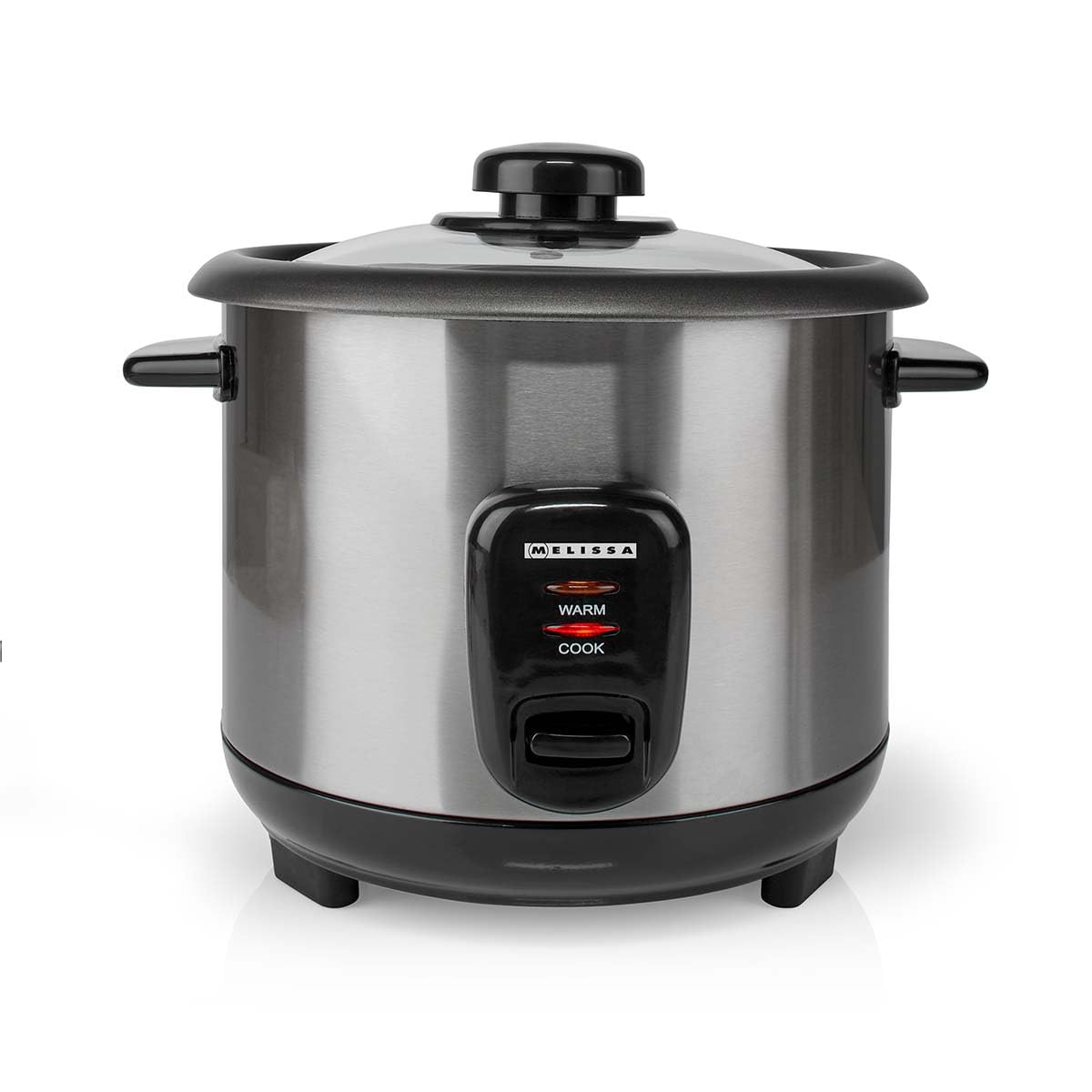 Melissa Cuociriso con capacità 1,0 l - 400 W - rivestimento antiaderente - alloggiamento in acciaio inox - inserto per cottura a vapore - funzione di mantenimento al caldo - spegnimento automatico