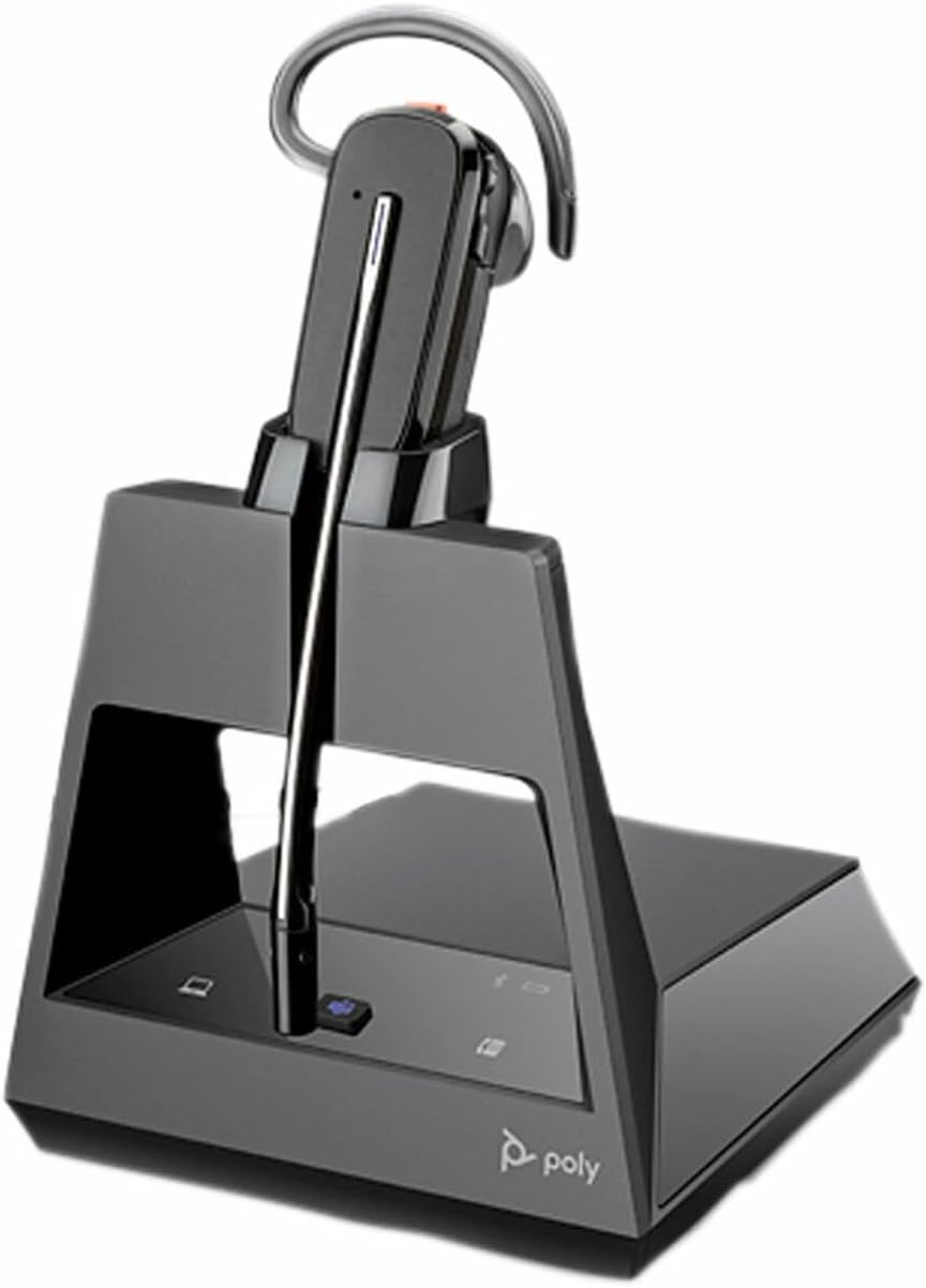 HP Poly Voyager 4245 Office Headset - Mono - Wireless - Bluetooth - 328 ft - 20 Hz to 20 kHz - On-Ear - Monaural - Supra-aural - Noise Cancelling Microphone