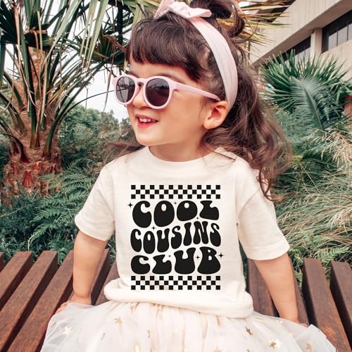 Cool Cousins Club Toddler Shirt - Cute Matching Retro Cousin Shirts - Natural Toddler & Youth Tee 6