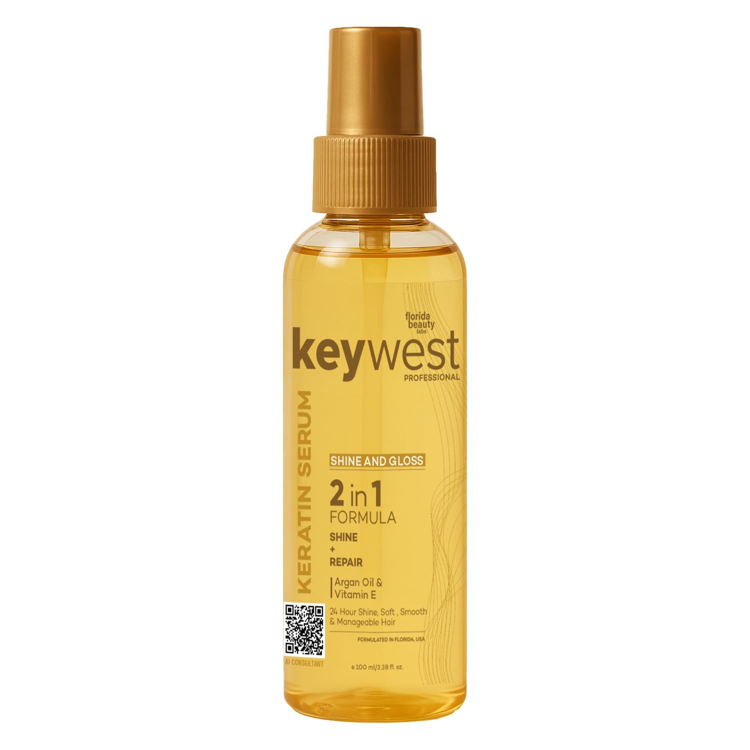 Keywest Professional Shine & Gloss Hair Serum for Women Men Dry Frizzy Hair, 100ml | 2in1 Formula Shine + Repair | Enriched with Argan Oil, Walnut Oil & Vitamin E-image-10