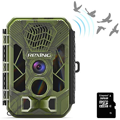 ❤ Crazy Deals REXING H3 Electronic Animal Caller Trail CAM W/ 2.8” LCD,2.7K Video +20MP Photo,Night Vision,.2s Trigger,100FT Range,512GB,16 Month Standby Hunting/Wildlife Surveillance CAM(32GB Included)
