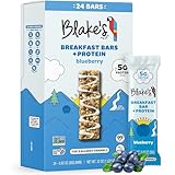 Blake's Seed Based Breakfast Bars with Protein — Blueberry (24 Count), 5g Clean Plant-Based Protein, Gluten Free, Nut Free, Dairy Free & Vegan, Healthy Snacks for Kids or Adults, School Safe