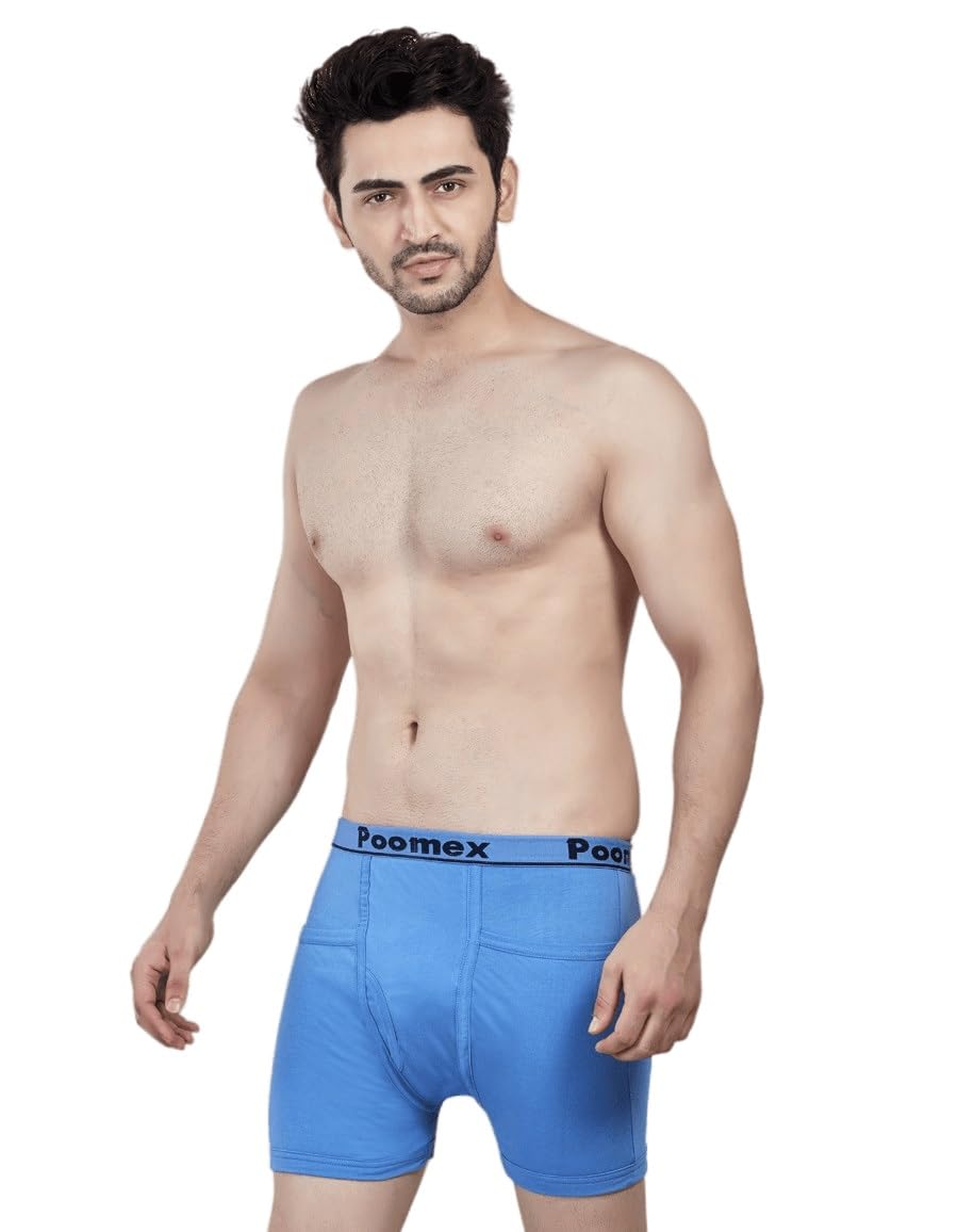 poomex Men's Cotton Trunks, Pack of 4 (Multicolor & Assorted)-picture-29