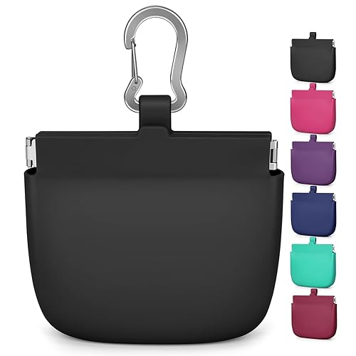 RBibei【One-Hand Access Silicone Dog Treat Pouch, Small Pocket Sized Training