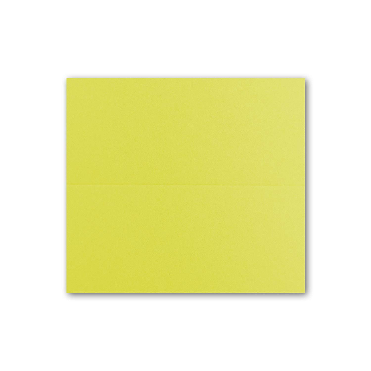 100 Segnaposto Pieghevoli Lime Giallo-Verde 240g/m² - 45x100mm - Neuser FarbenFroh, Fatti In Germania