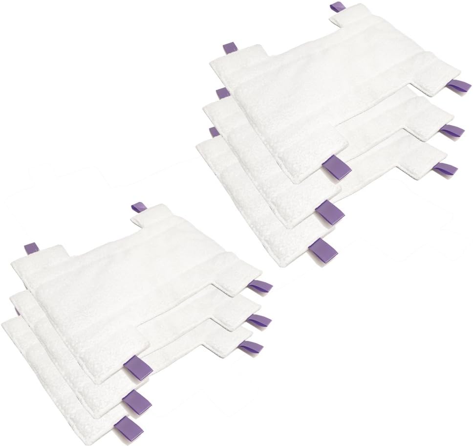 Clean Co. 8 Steam Pocket Mop Pads Compatible Replacement Pad for Shark Rocket Dust Away and Navigator Lift Away Pro Vacuum HV310 HV320 HV 320W HV321 HV322 HV324Q and More
