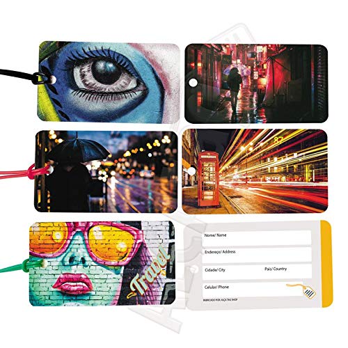 Tag Criativa de PVC Mala Identificador - Linha Street