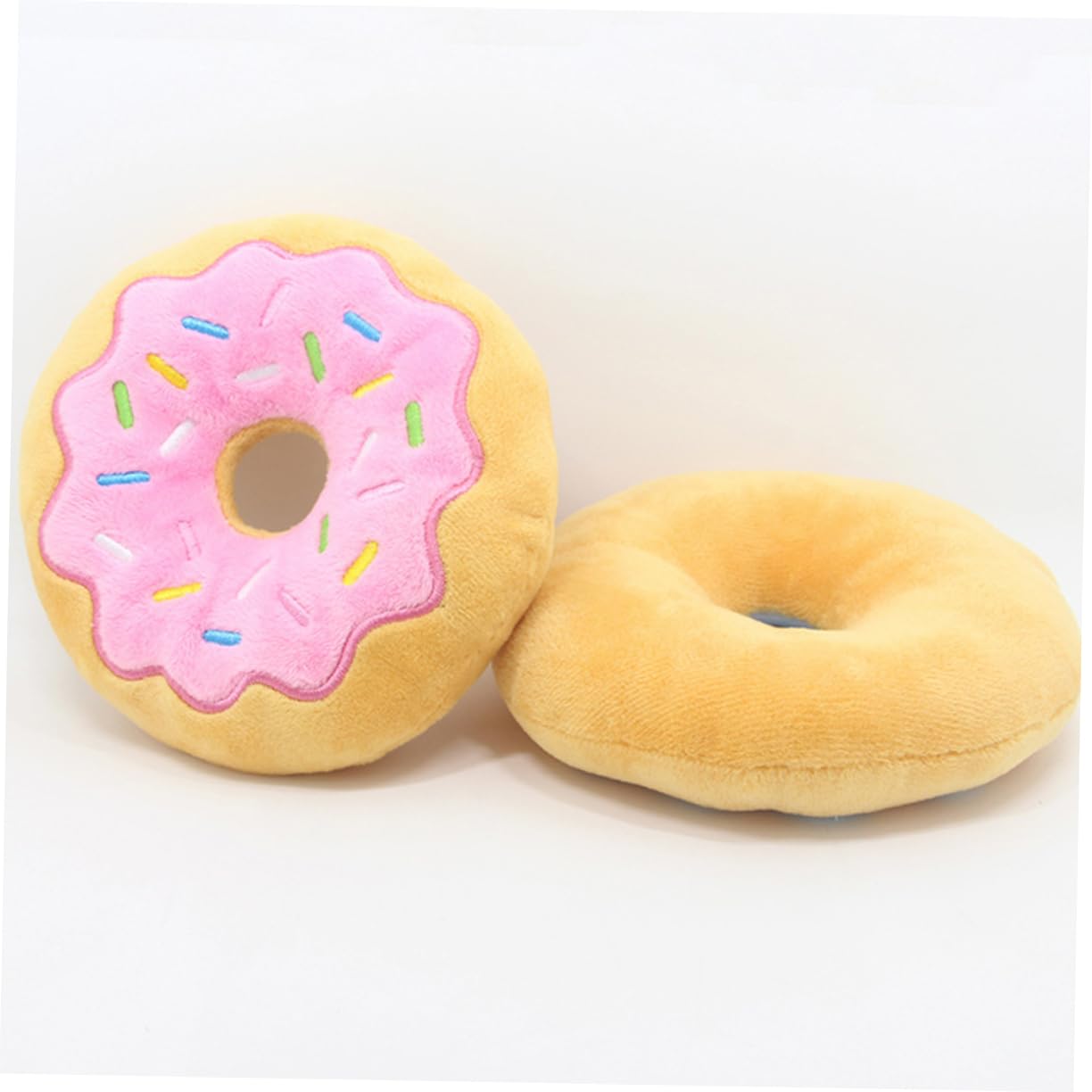 FRCOLOR 9stücke Hund Kauspielzeug Plüsch Donut Quietschspielzeug Für Welpen Interaktives Spielzeug Zur Zahnpflege Langeweile Und Fördert Aktives Spielen Zufälligen Farben