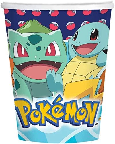 Offer Shop Pokemon Children's Birthday Party Decoration Plates Cups Napkins Serves 8 Guests