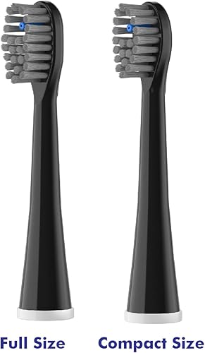 Miniatura 3 de Repuesto de cabezal de cepillo de dientes con hilo dental, 3 unidades, compatible con Water-pik Sonic Fusion  2.0 SF-01, SF-02, SF03 y SF-04 (negro,