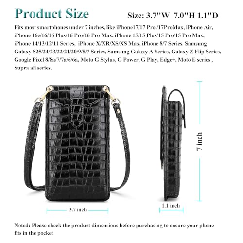 Image of Peacocktion Small Crossbody Cell Phone Purse for Women, Lightweight Mini Small Crossbody Bags for Women with Card Slots