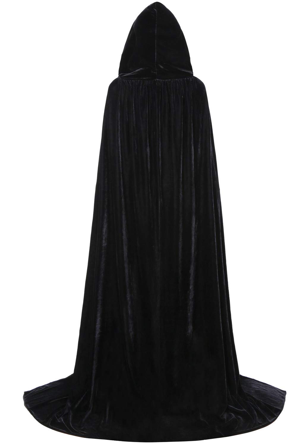ALIZIWAY Deluxe Hooded Cape Cloak Thick Velvet with Hood for Adults Men Women Cosplay Halloween Christmas