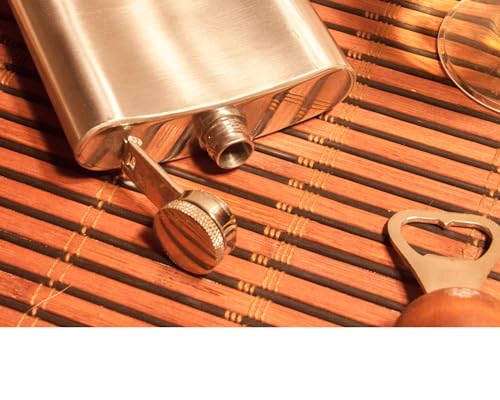 Cantil de Bolso Inox Porta Bebida Whisky Vodca 8oz 230Ml