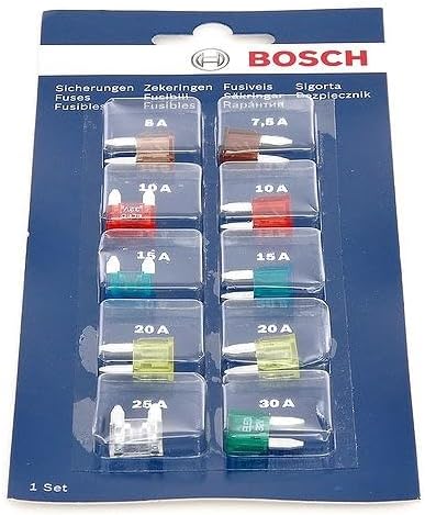 Jogo de Fusíveis Automotivos Mini Bosch 1987529038 – 1 conjunto