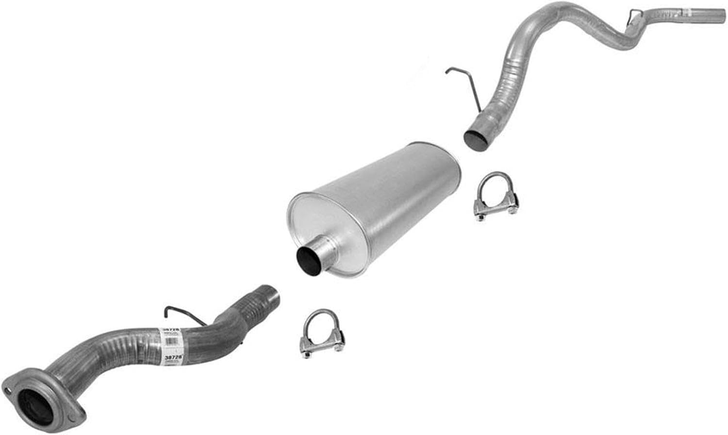 Muffler Exhaust System Replacement Parts For Chevrolet Silverado 1999 2000 2001 2002 2003 2004 2005 2006 W/ 119 Inch Wheel Base
