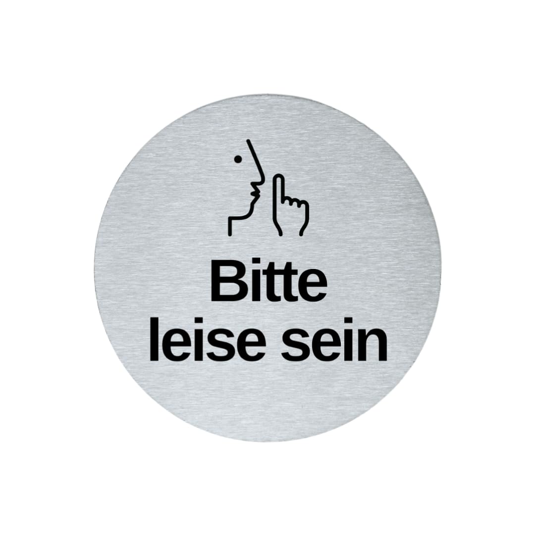 Plaque Signalétique Pictogramme Ronde 7,5 Cm En Acier