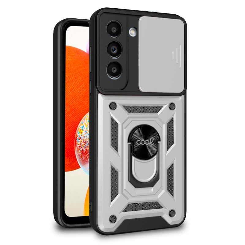 Cool Case for Samsung A145 Galaxy A14 / A14 5G Hard Ring Silver