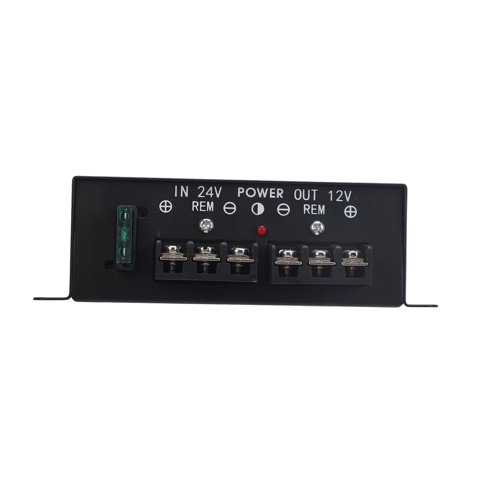 Convertisseur DC 24V à 12V, Abaisseur de Tension 100A, Boîtier en Fer, Double Ventilateur, 173 x 140 x 43 mm, pour Voitures, Camions, Camping-cars