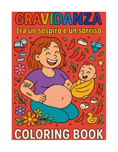 GRAVIDANZA: Libro da colorare rilassante e ironico per future mamme
