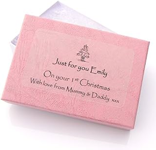 Charms and Occasions Ltd Personalised Gift Box - Small - Pink or Blue
