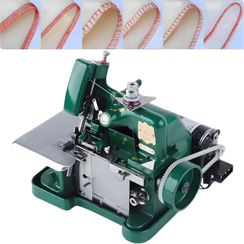 LZDOYY Máquina Overlock, Máquina de Coser, Overlock de Marco Metálico, Overlocks de Grado Industrial, para Telas de Alta Resistencia