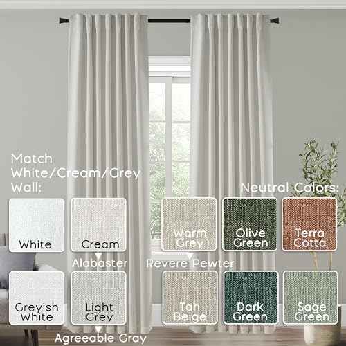 Panelsburg BHBCCREA-PSBB5090 Nursery Blackout Curtains Girl Boy Baby,Neutral Boho Black Out Toddler Curtains thumb #1