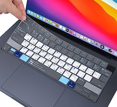 MacBook Shortcuts Keyboard Cover Skin for MacBook Pro...