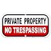 Private Property Sign, No Trespassing Sign, 6x12 Rust Free Aluminum, Weather/Fade Resistant, Easy Mounting, Indoor/Outdoor Use, Made in USA by SIGO SIGNS