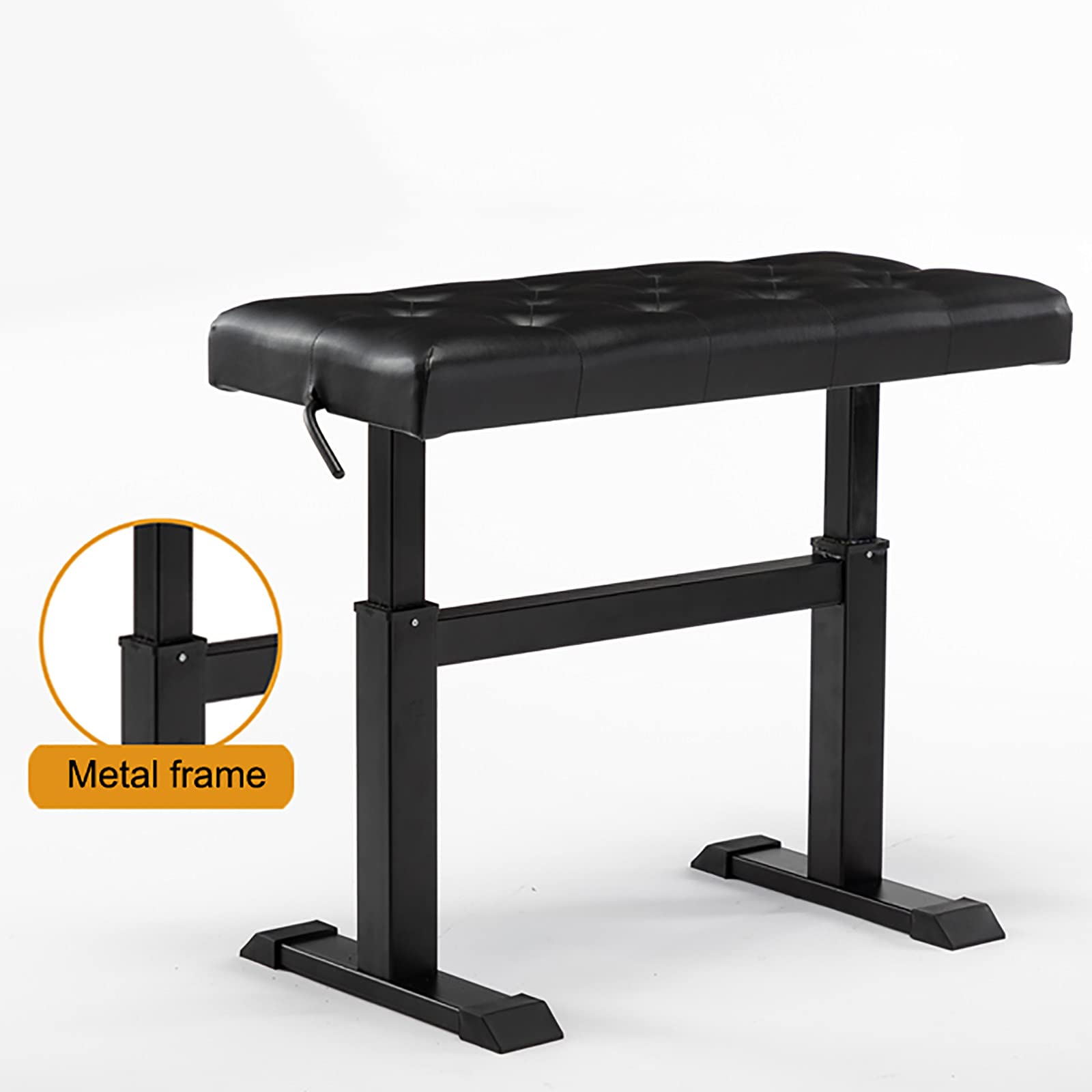 Sgabello per Pianoforte, Sgabello da toeletta, Sgabello Regolabile per Pianoforte, Sgabello con Sollevamento Automatico Idraulico per Adulti