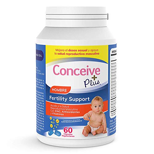 Conceive Plus Hombre Fertility Vitamins - Ayuda a la Salud Reproductiva Masculina Con ZINC, Maca, Selenio Antioxidantes y Vitaminas producción de esperma - 60 cápsulas vegetarianas