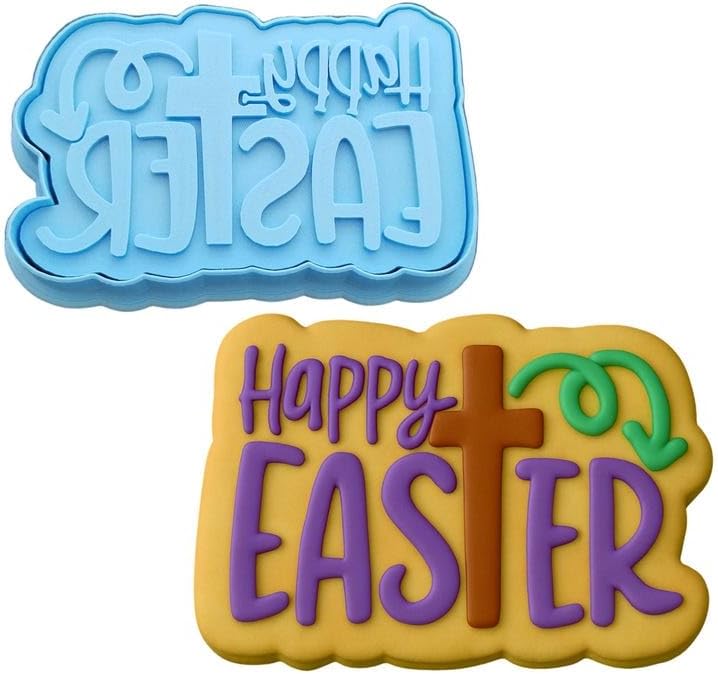 Easter Bunny Cookie Cutter Black Plastic India Holiday Themed Egg Shape Fondant Biscuit Stencil Mold Sharp Edges Spring Baking Decoration Tool