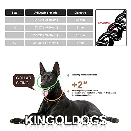 Collier chien cubain en acier inoxydable double rangée de luxe - 7