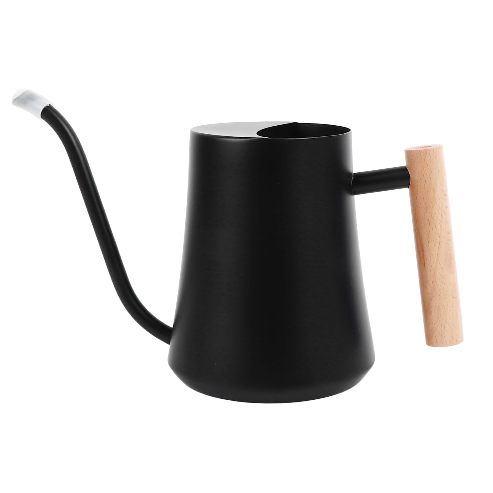 Arrosoir à long bec en acier inoxydable de 1000ml noir mat pour plantes