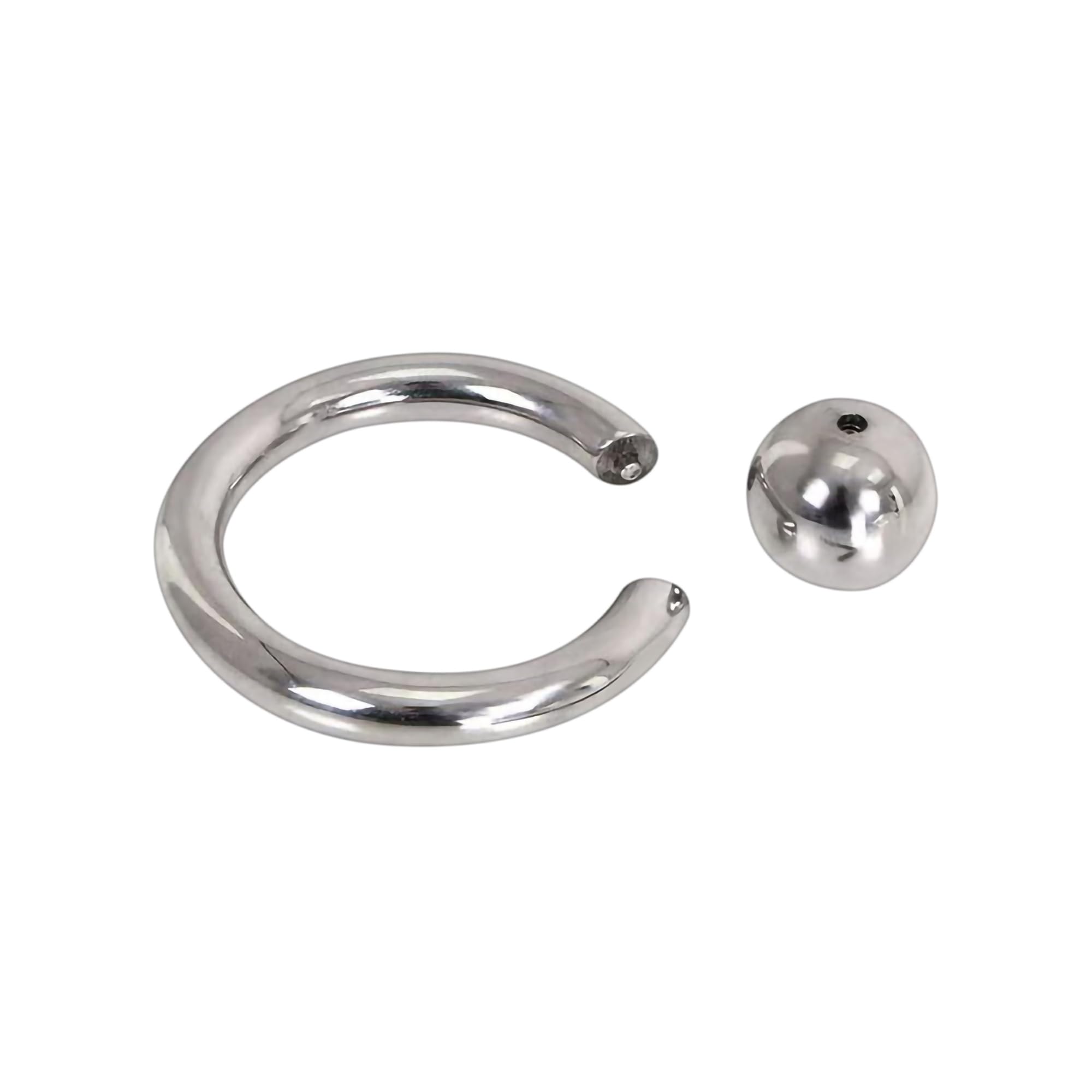 Bull Cock Ring - Anello per il pene in acciaio inox con pallina Dimensione 55 mm