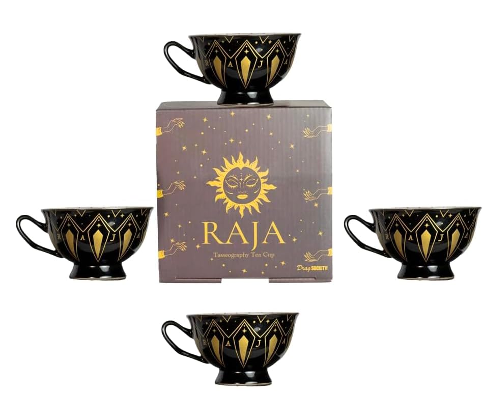 Drag Society x Raja Gemini 4PC Tasseography Tea Leaf Reading Tea Cup