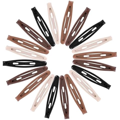 Qianyu 20 PCS Colourful Metal Hair Clips Cover