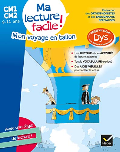 Télécharger Ma lecture facile DYS CM1-CM2 : Mon voyage en ballon Gratuit